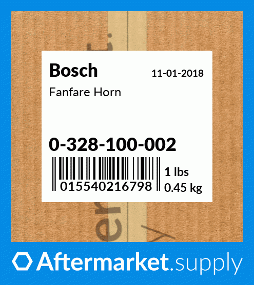 0-328-100-002 - Fanfare Horn fits Bosch