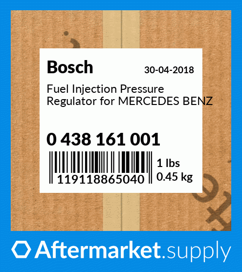 0 438 161 001 - Fuel Injection Pressure Regulator for MERCEDES BENZ fits  Bosch