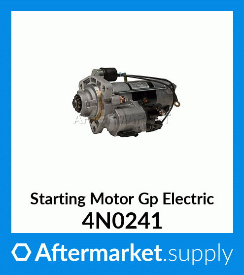 4N0241 - Starting Motor Gp Electric (3E1865) fits Caterpillar