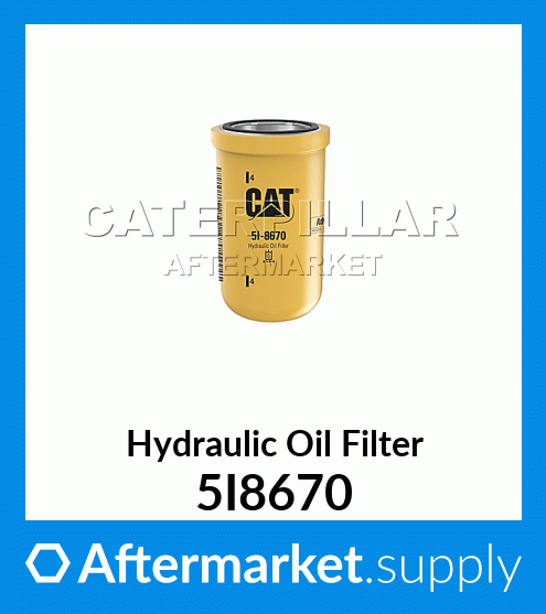 Caterpillar 5I-8670 5I8670 Hydraulic Oil Filter - Pack of 4
