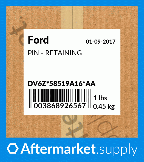 Genuine Ford OEM Retaining Pin DV6Z-58519A16-AA