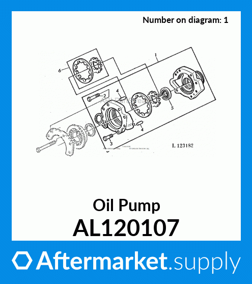 AL120107 - Oil Pump fits John Deere | Price: $394.99 to $895.52