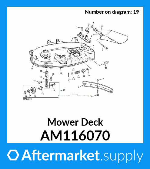 Am116070 Mower Deck Fits John Deere Aftermarketsupply