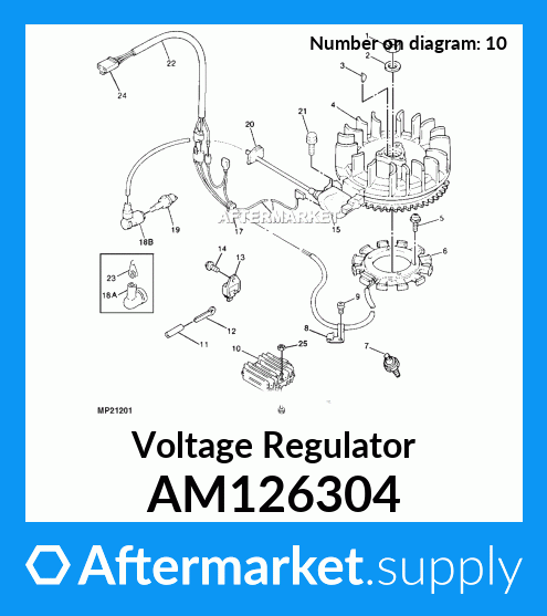 New Voltage Regulator For John Deere AM126304 240 260 325 445 F525 GX345 LX178 LX279 