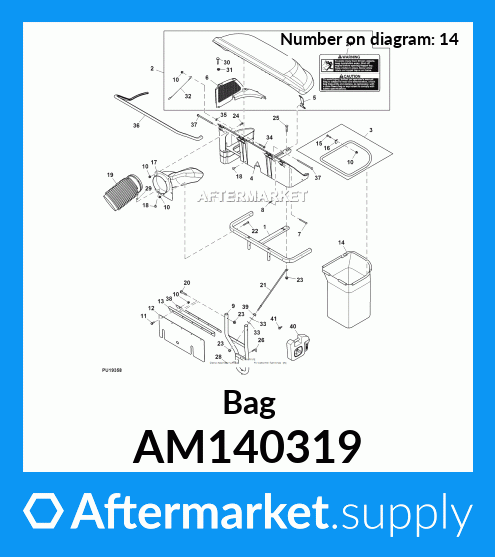 AM140319 - Bag fits John Deere | Price: $53.02 to $57.27