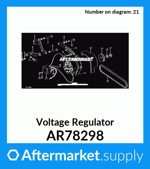 AR78298 - Voltage Regulator fits John Deere | AFTERMARKET.SUPPLY