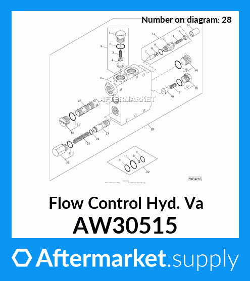 AW Flow Control Hyd Va Fits John Deere