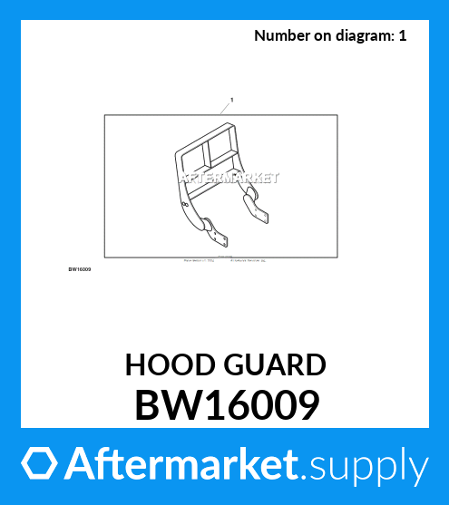 John Deere Hood Guard Part # BW16009 for sale online 