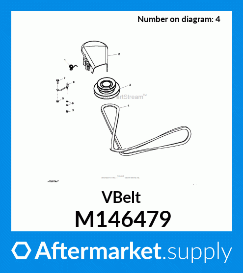 M146479 - VBelt fits John Deere | Price: $15 to $105.12