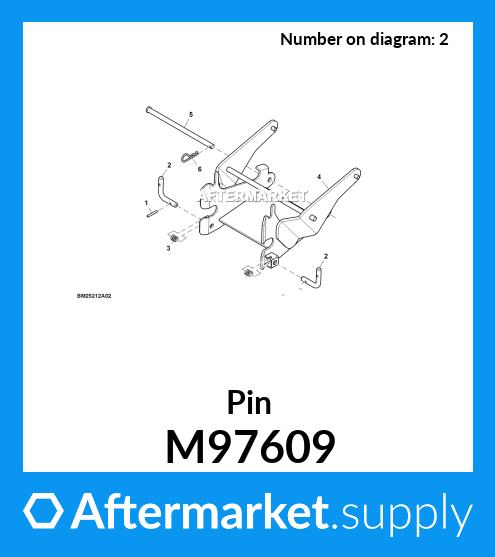 M97609 - Pin fits John Deere | Price: $19.99 to $37.99