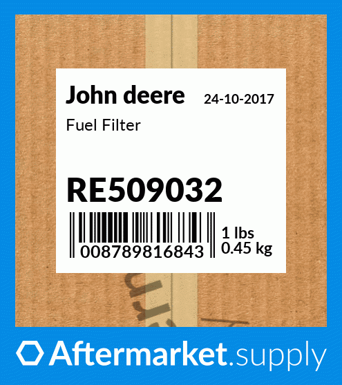Genuine John Deere Tractor Fuel Filter RE509032