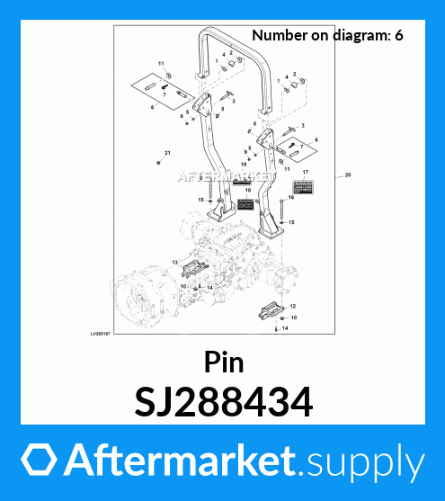 SJ288434 - Pin fits John Deere | AFTERMARKET.SUPPLY