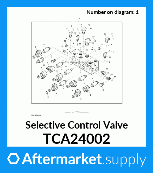 Tca24002 Selective Control Valve Fits John Deere Aftermarketsupply