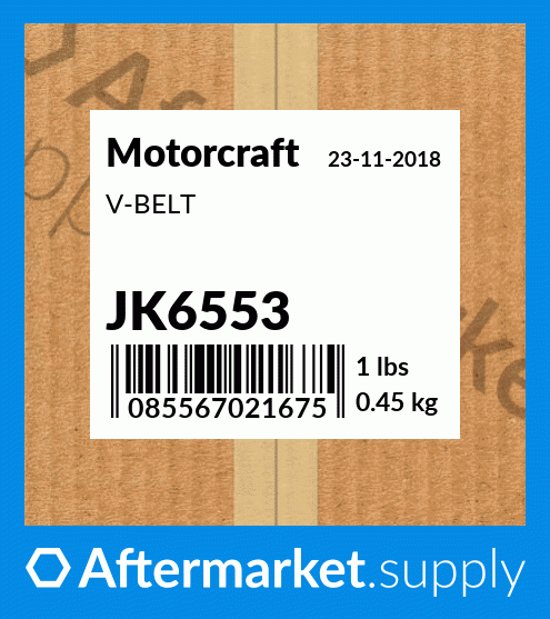 JK6553 - V-BELT fits Motorcraft | Price: $25.19 to $50.87