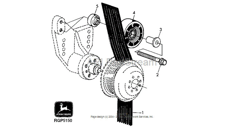 RE505264 - ROLLER IDLER PULLEY ACU fits JOHN DEERE | Price: $32.49 to ...