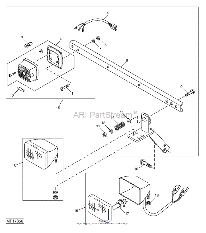AL77589 - LAMP fits JOHN DEERE | Price: $146.86 to $185.09