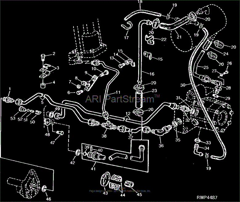 AT20960 - OIL LINE fits JOHN DEERE