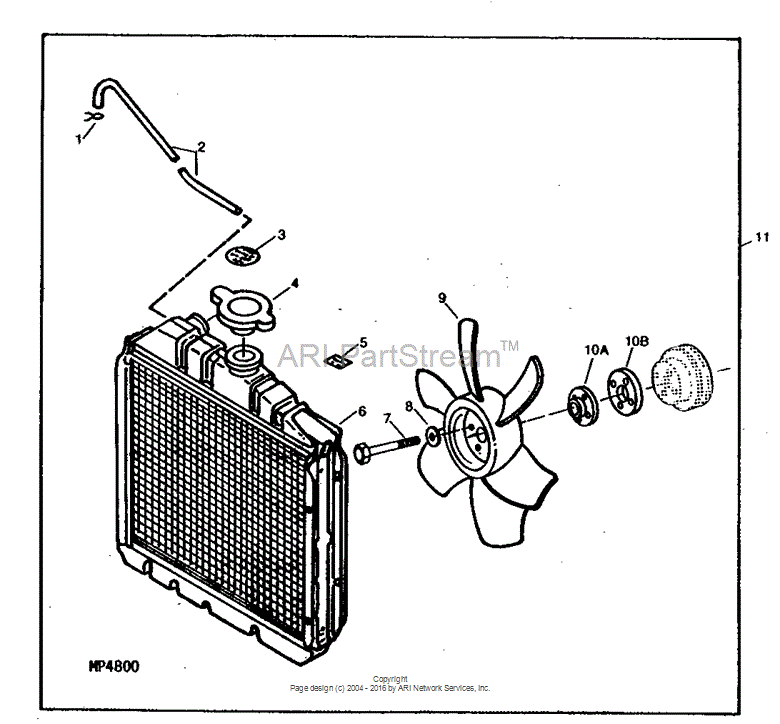 ch19293 - Radiator fits JOHN DEERE | Price: $117.00 to $949.87