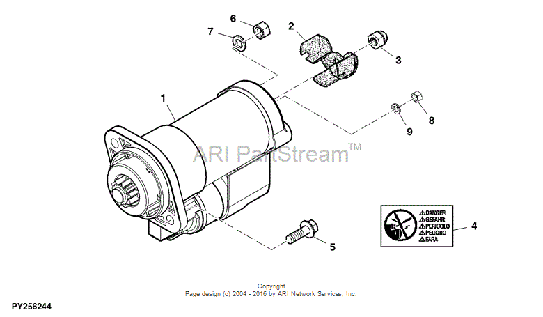 RE533976 - Starter Motor (RE553507, RE533976) fits JOHN DEERE | Price ...