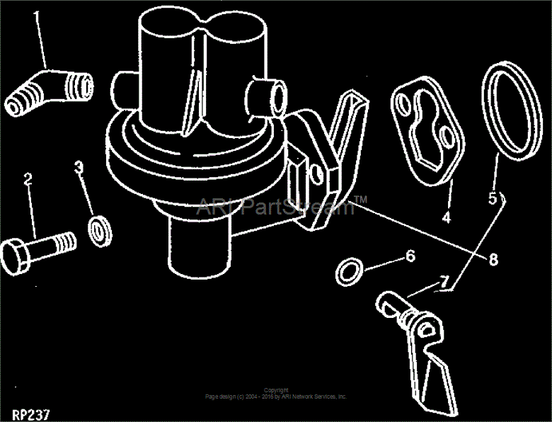 AR52159 - Fuel Transfer Pump For John Deere Tractor, AR52159 (NRE42211