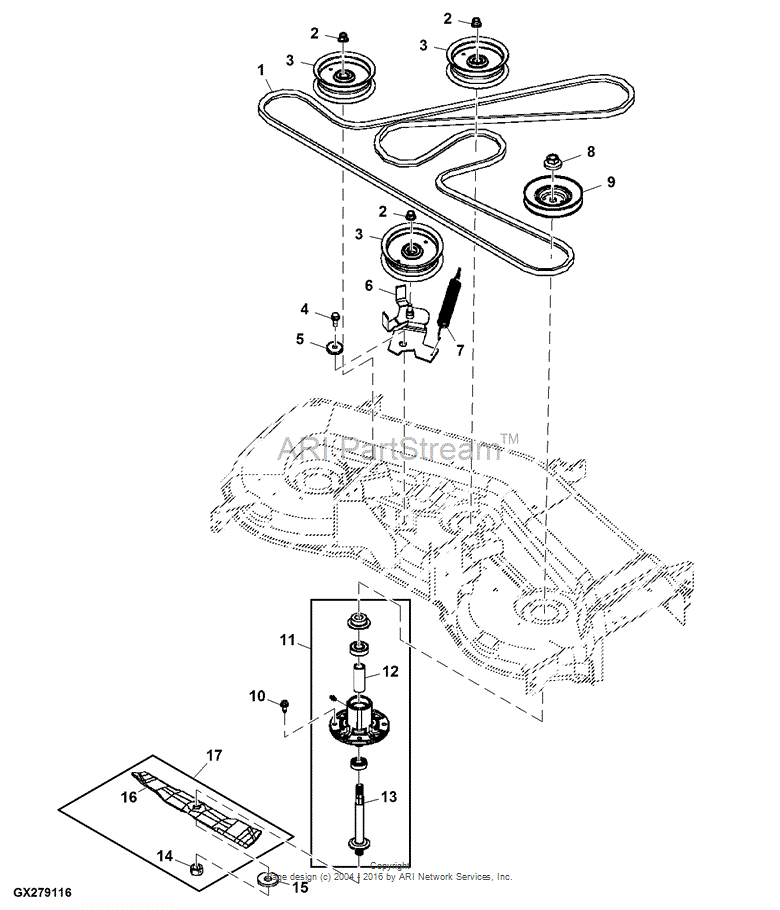 GX21582 John Deere Spring fits JOHN DEERE