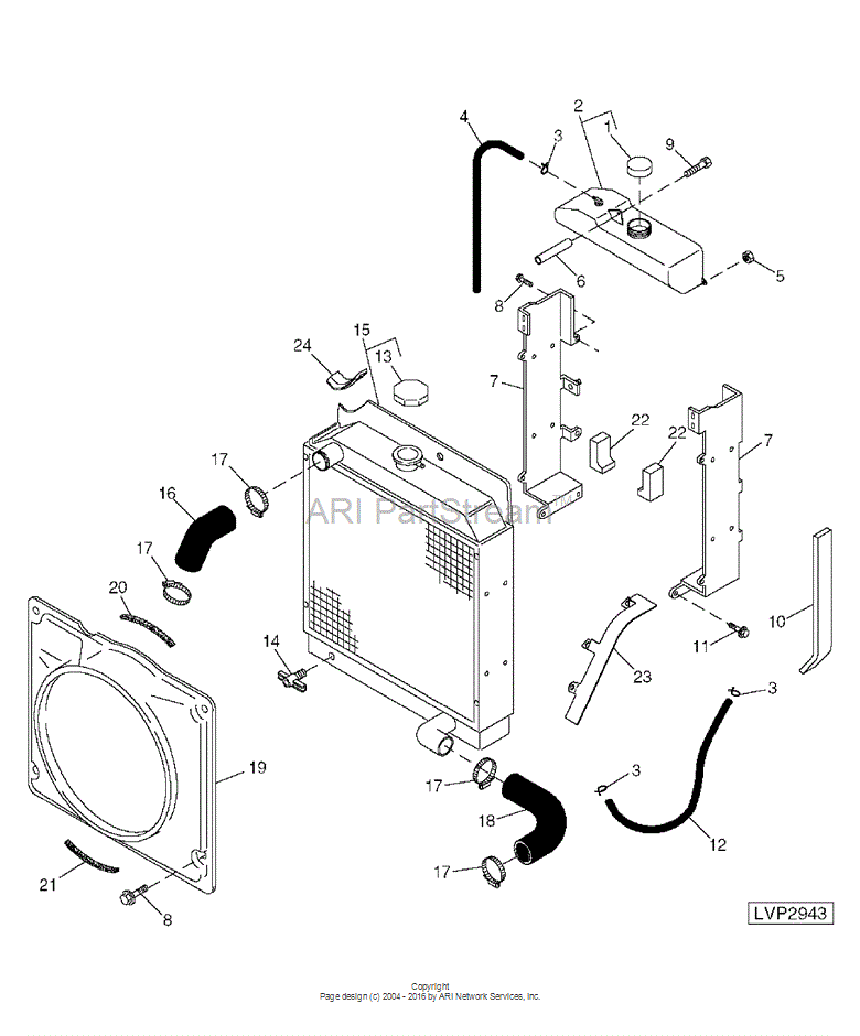 Re70236 Radiator RE70236 - Radiator for John Deere Tractor, fits JOHN DEERE | Price ...