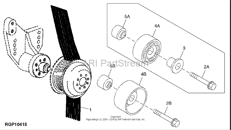 RE505264 - ROLLER IDLER PULLEY ACU fits JOHN DEERE | Price: $33.42 to ...