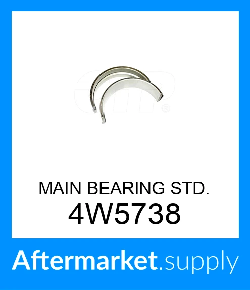 2323233 4W-5738 - MAIN BEARING STD. (2323233, 3769085, 3769085, 2323233) fits ...