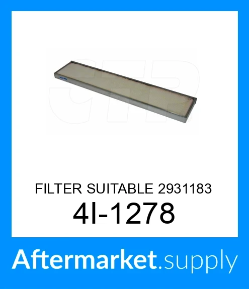 4I-1278 - FILTER SUITABLE 2931183 (3050329, 2931183, 2931184, 2931183 ...