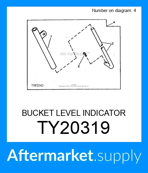 ty20319 - BUCKET LEVEL INDICATOR fits JOHN DEERE