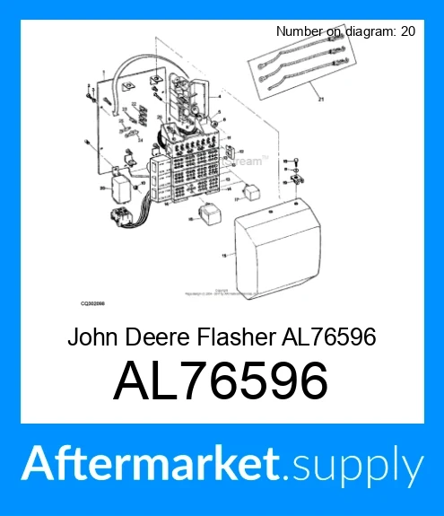 AL76596 - FLASHER fits JOHN DEERE