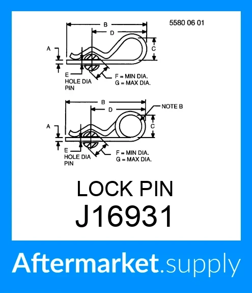 J16931 LOCK PIN
