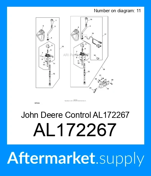 al172267 Control fits JOHN DEERE Price: $450 00