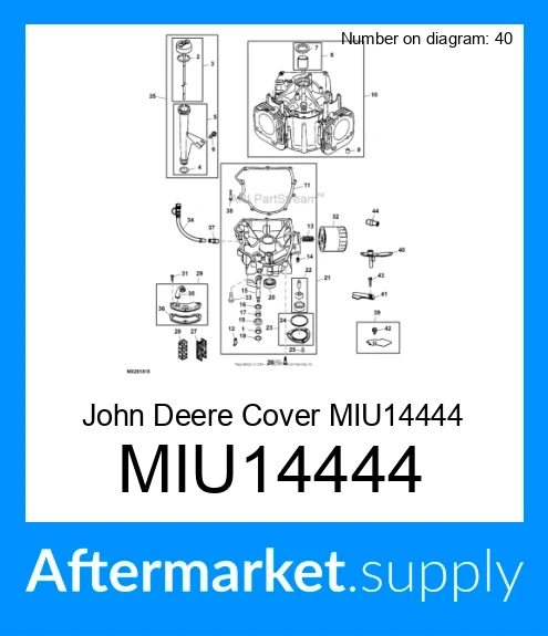 半額満載！スーパーSALE グランドセール！ - MIU14444 COVER DEERE JOHN fits その他