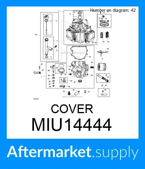 MIU14444 - COVER fits JOHN DEERE