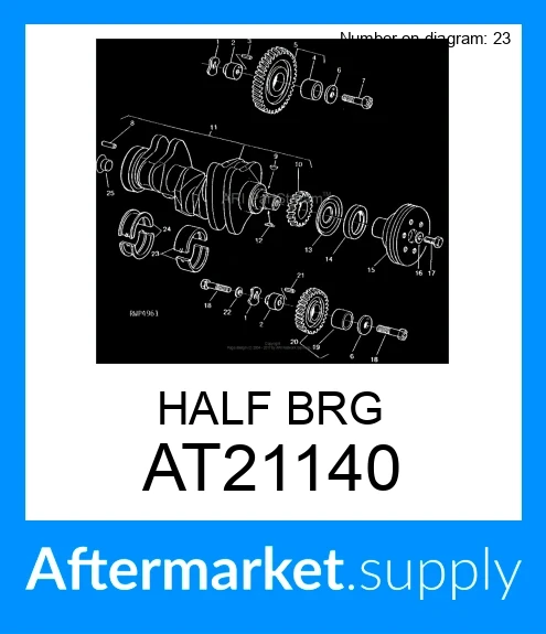 AT21140 - HALF BEARING 2P (RE27352, R515304, T23214