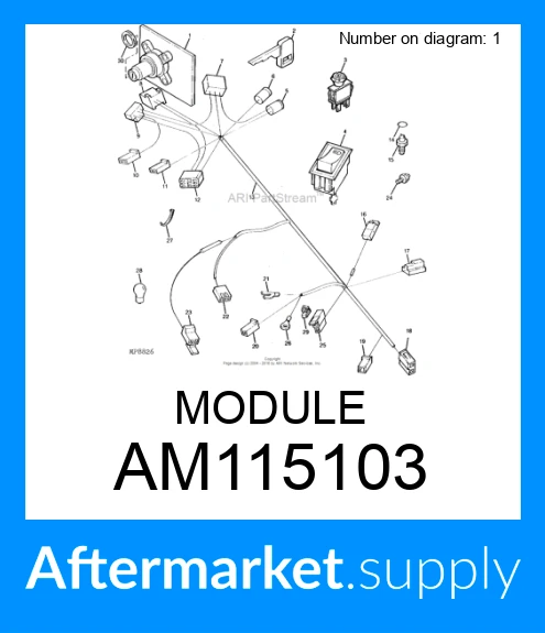 AM115103 - MODULE fits JOHN DEERE | Price: $129.99 to $193.95
