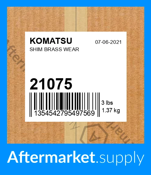 21075 - SHIM, BRASS fits KOMATSU