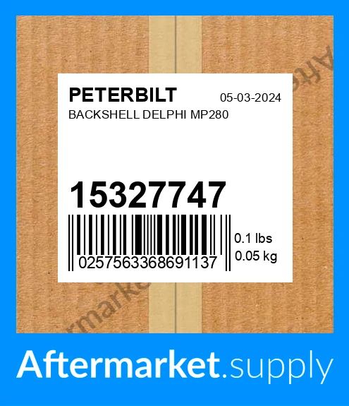 15327747 - BACKSHELL DELPHI MP280 fits PETERBILT | Price: $8.00